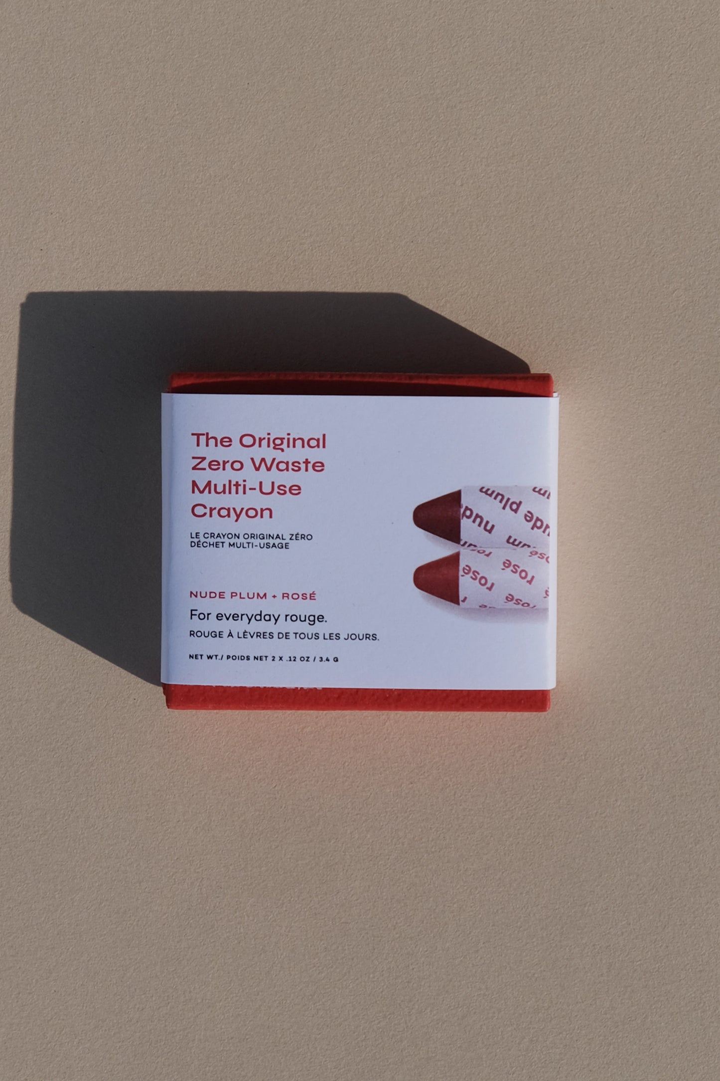 Nude Plum + Rosé Balmie Duo for Eyes, Lips, Cheeks, Zero Waste Multi-Use Crayon