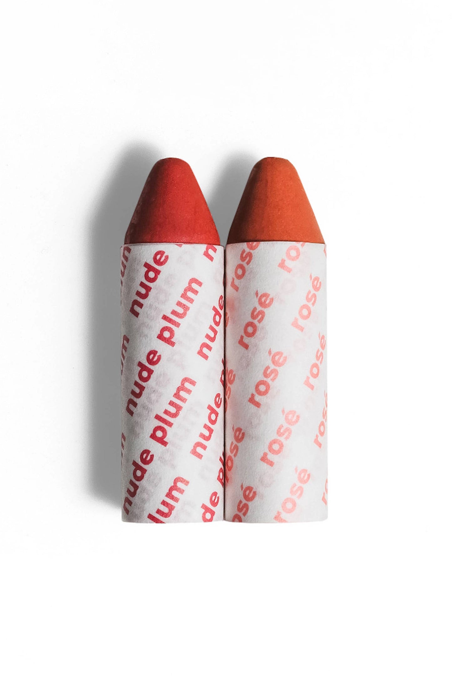 Nude Plum + Rosé Balmie Duo for Eyes, Lips, Cheeks, Zero Waste Multi-Use Crayon