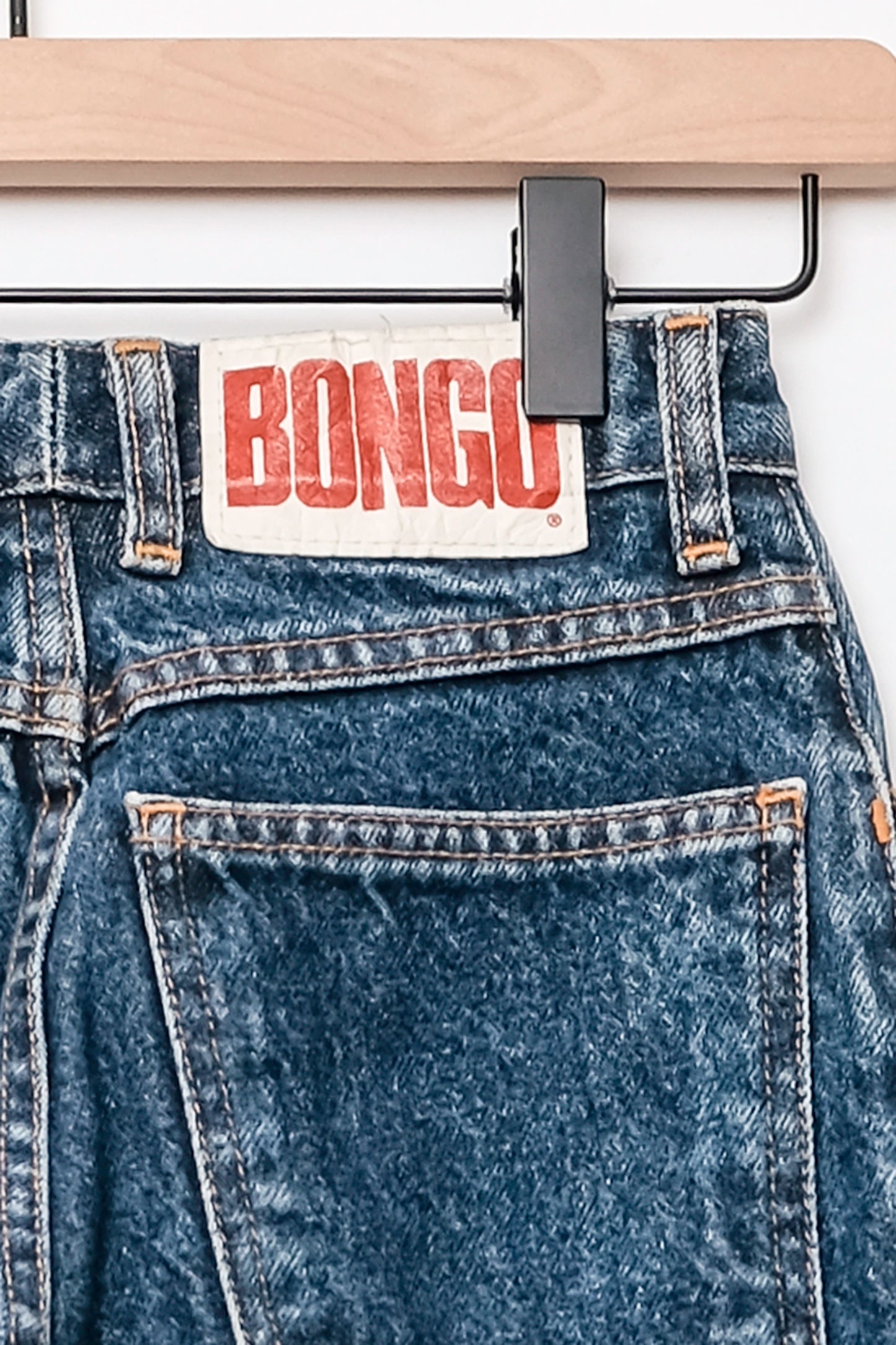 BONGO Mom Jeans Medium Blue Wash Straight Leg US 0 24" x 28", 90's