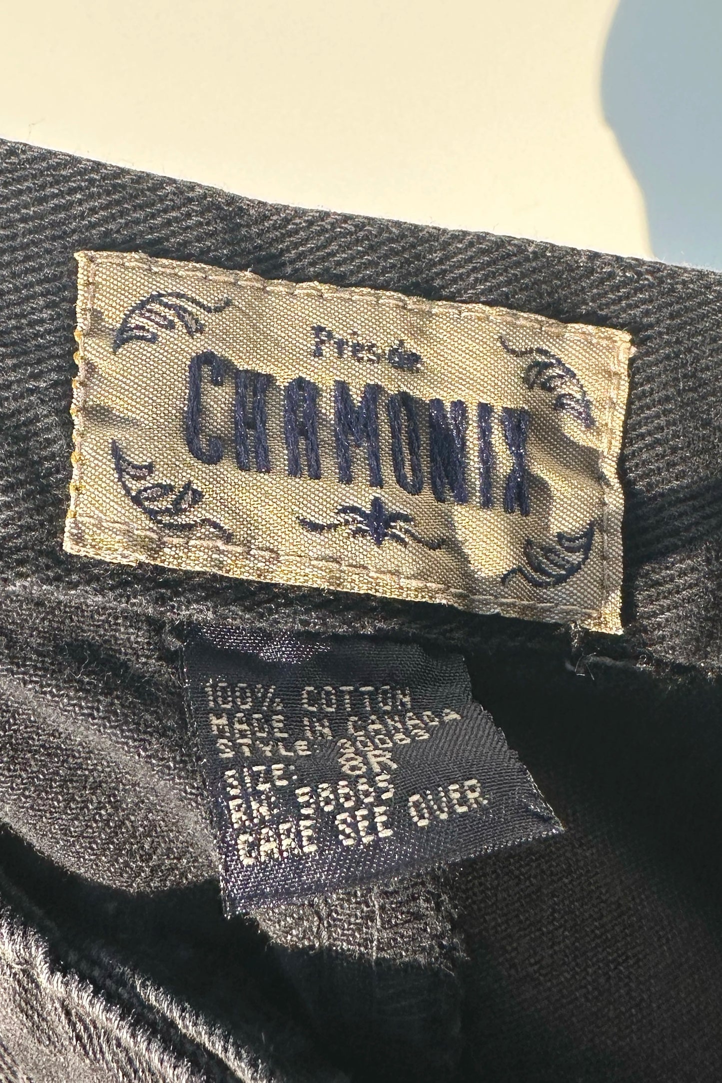 Prés de Chamonix Denim Black Skort, 90's