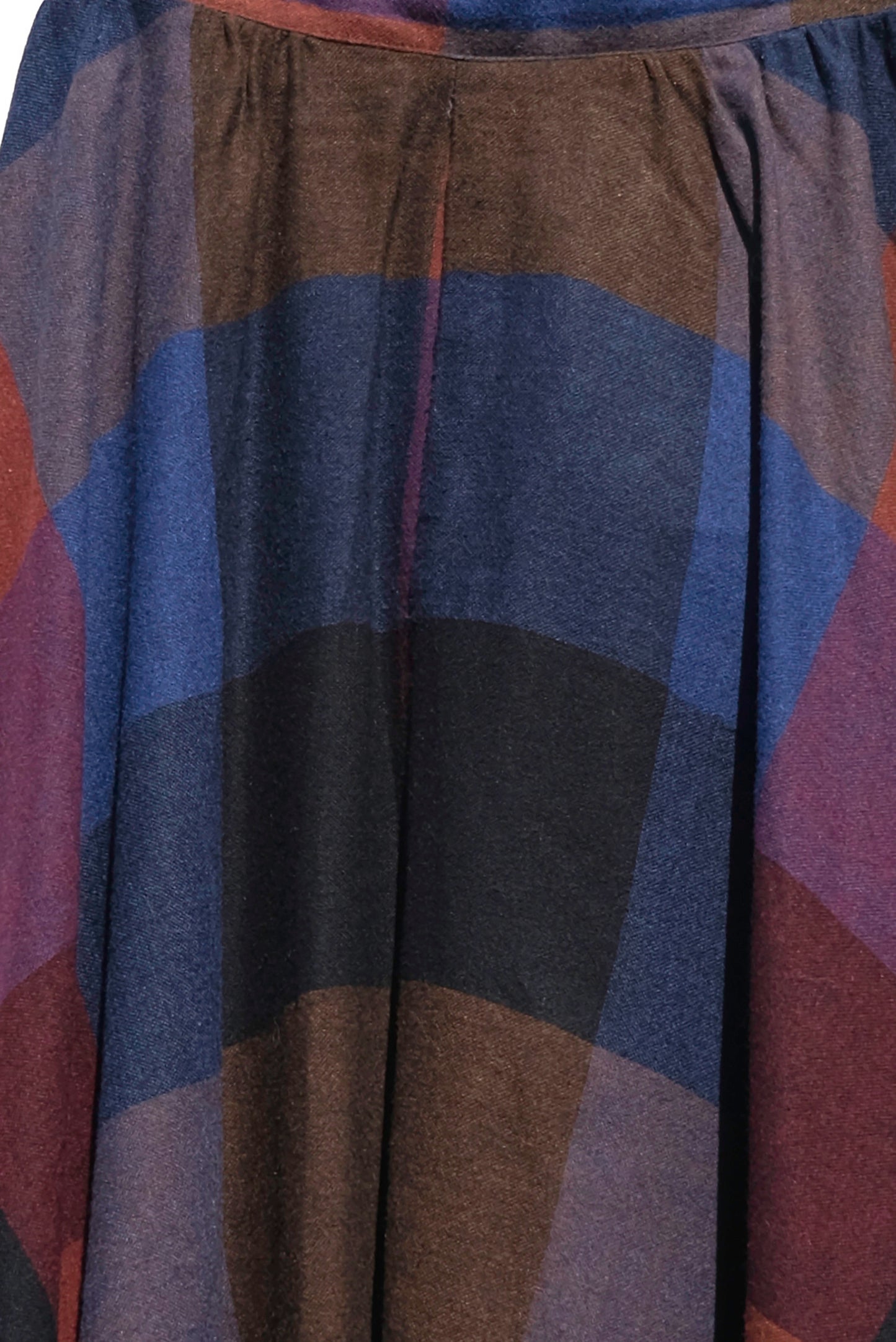 Claude Plaid Midi Skirt, 80's