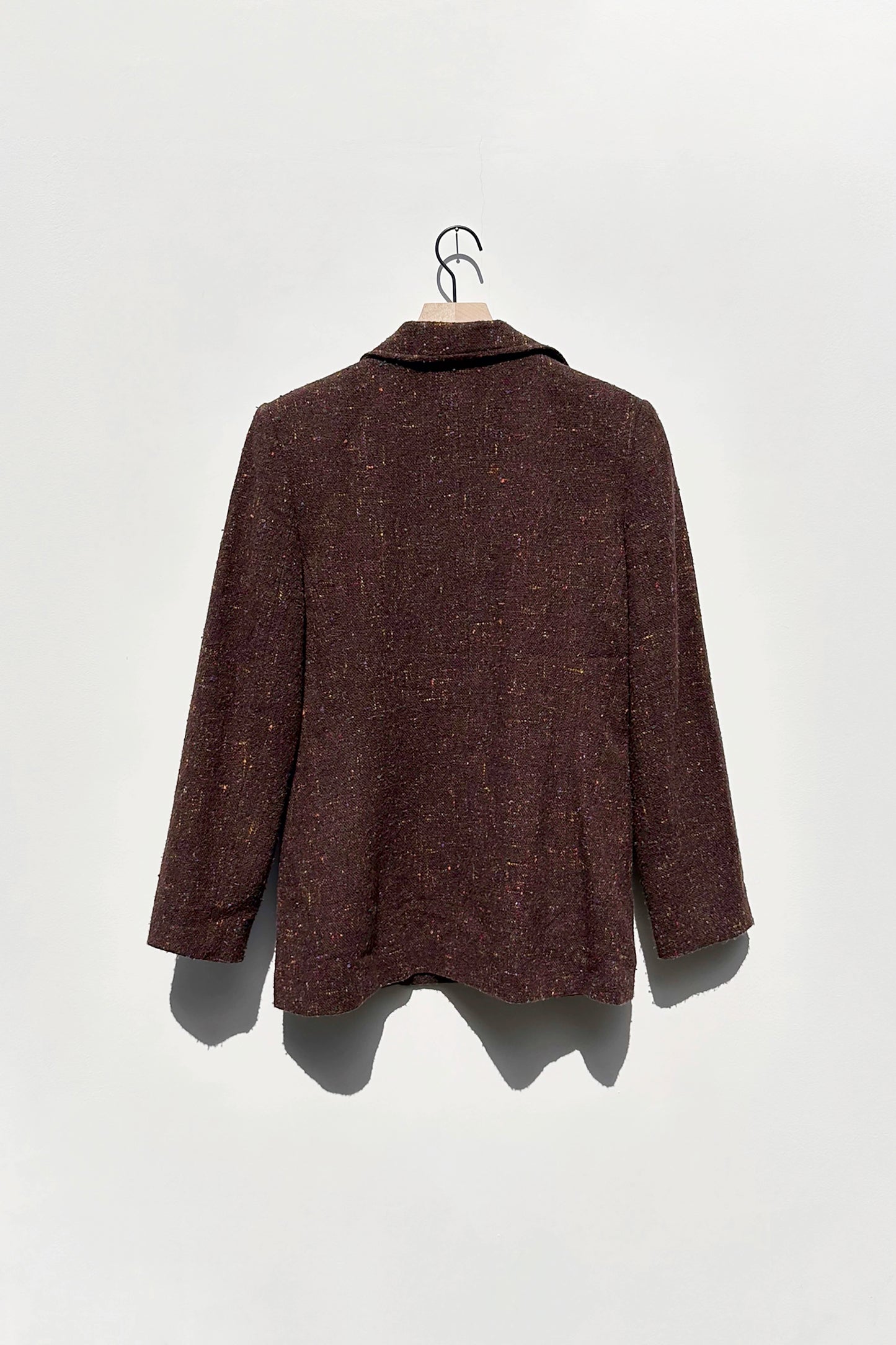 Liz Claiborne Brown Speckled Tweed Jacket US 6, 90's