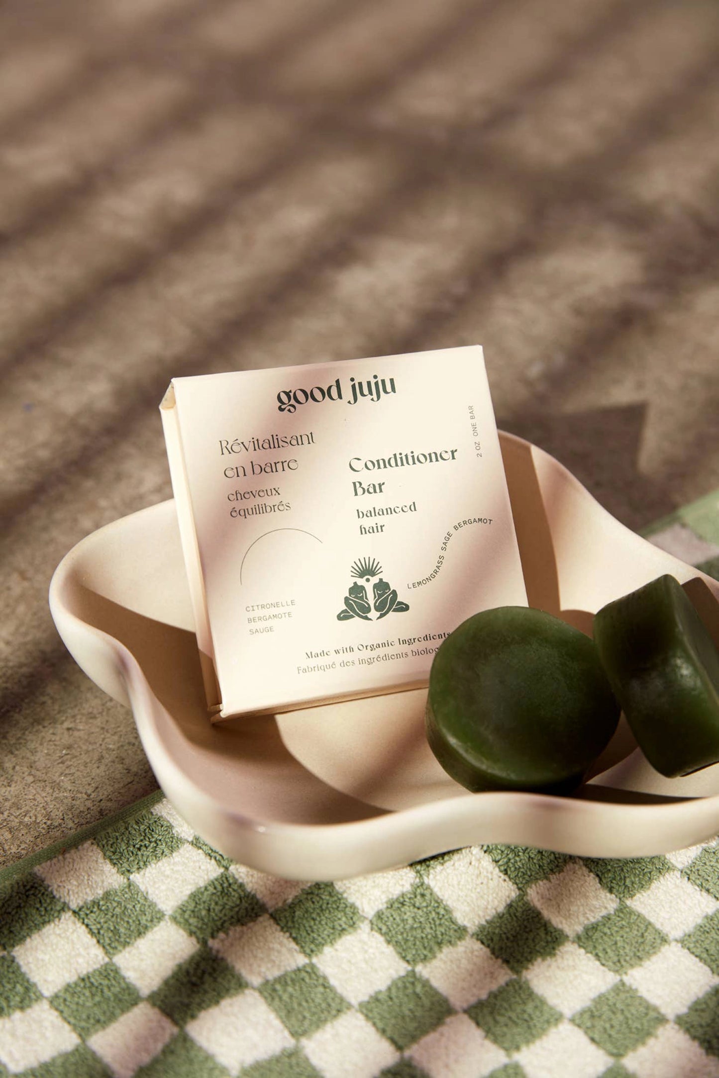 Normal/Balanced Hair Conditioner Bar, Lemongrass, Sage & Bergamot