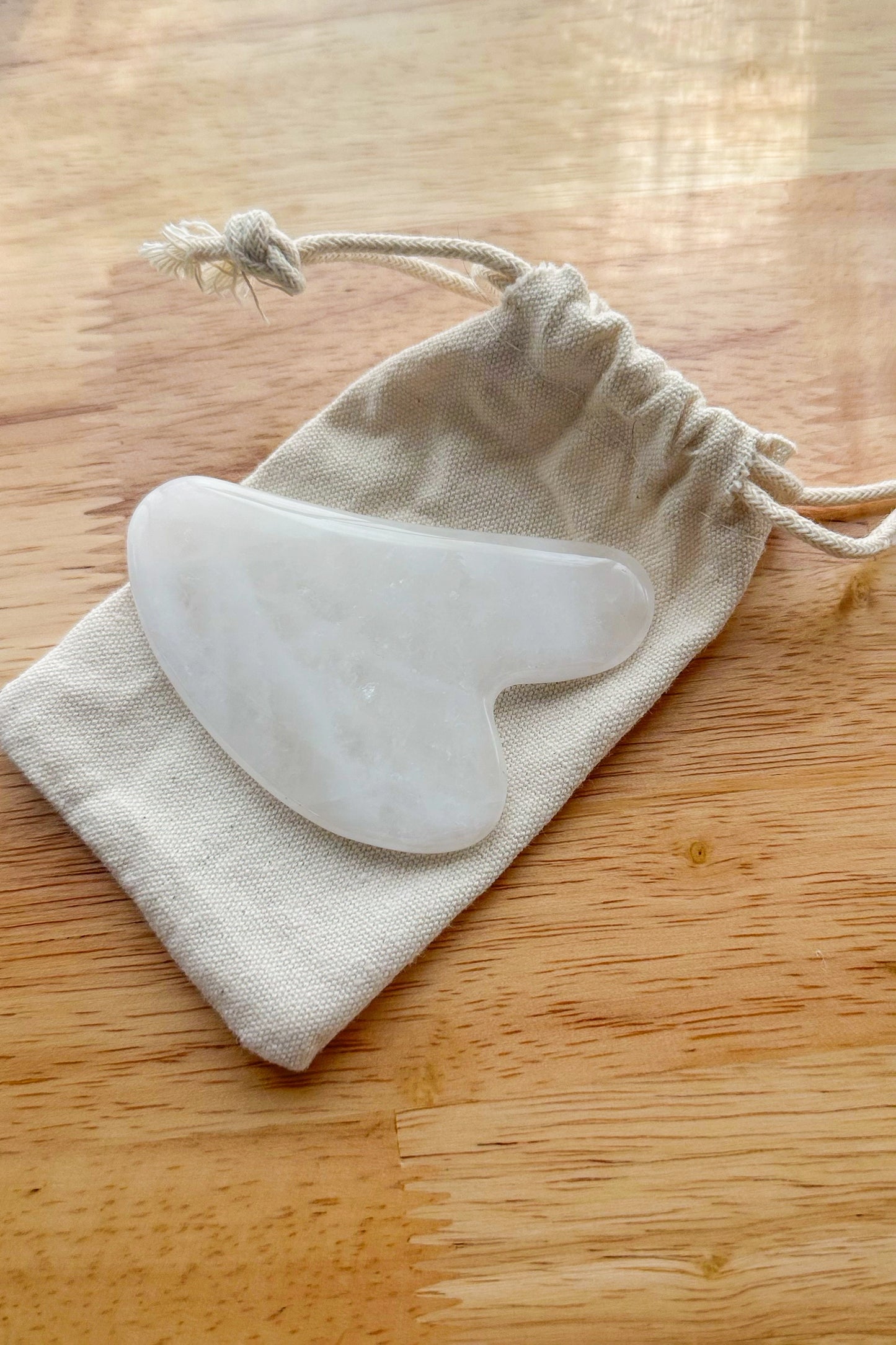 Gua Sha Stone White Jade Face Massage Tool