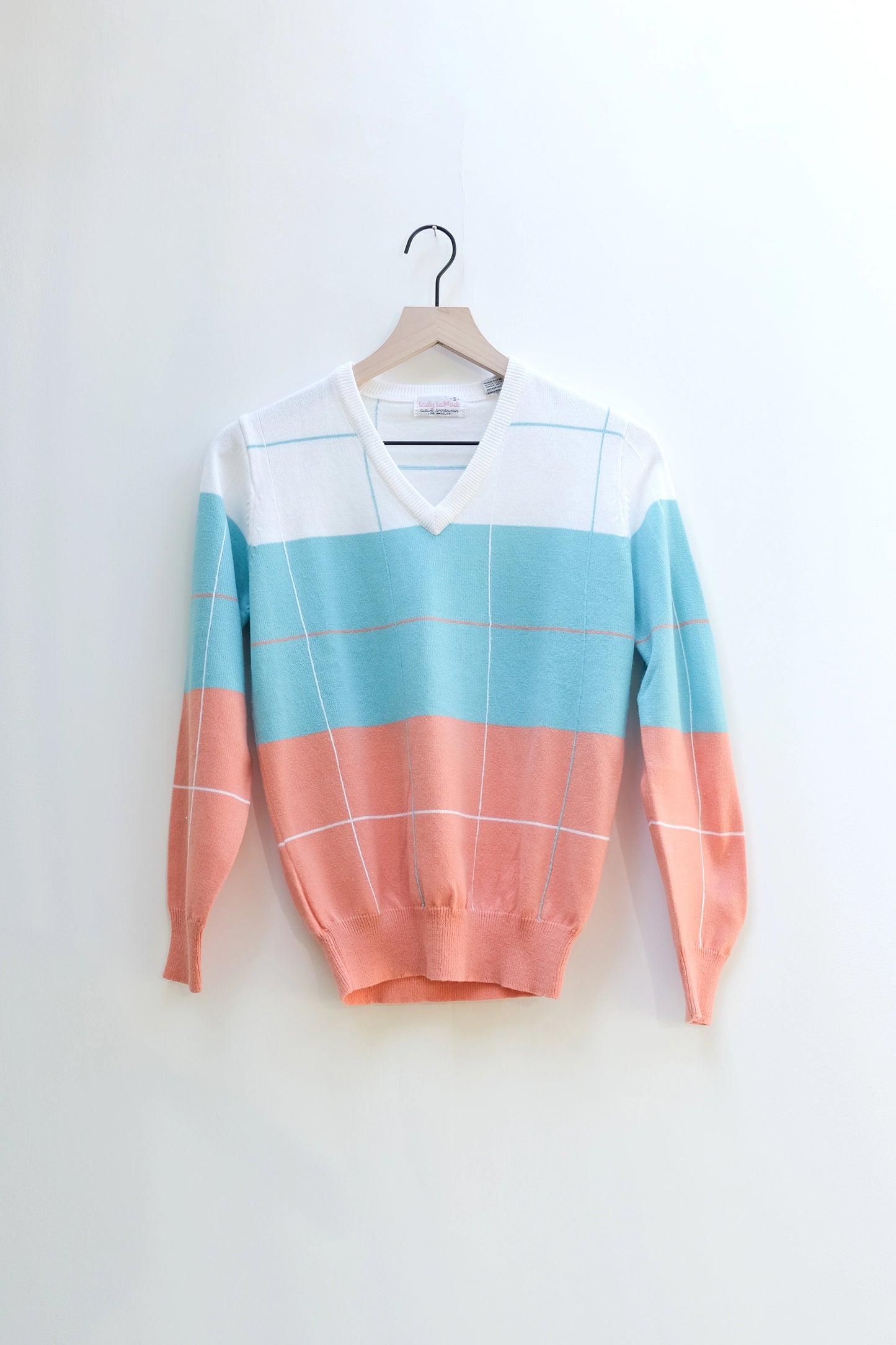 Lady LaMode Golf Cashmerlon V-Neck Sweater US 6, 90's