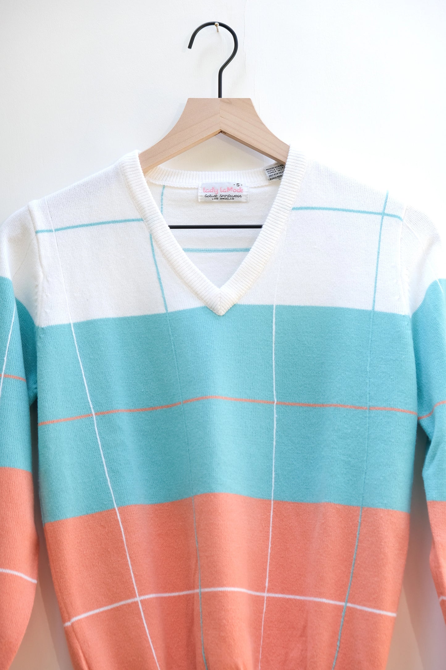 Lady LaMode Golf Cashmerlon V-Neck Sweater US 6, 90's