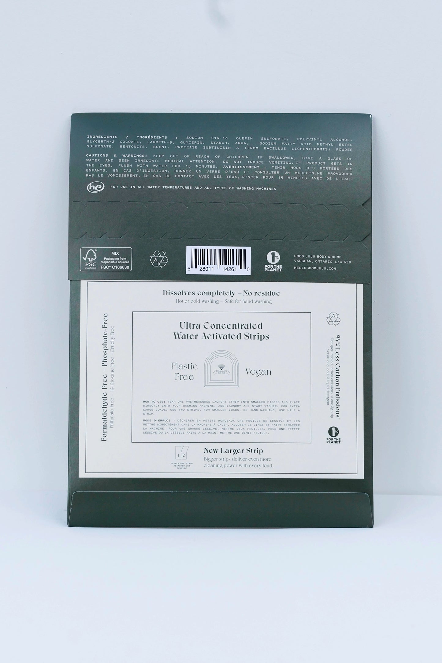 Zero Waste Laundry Detergent Strips, Unscented