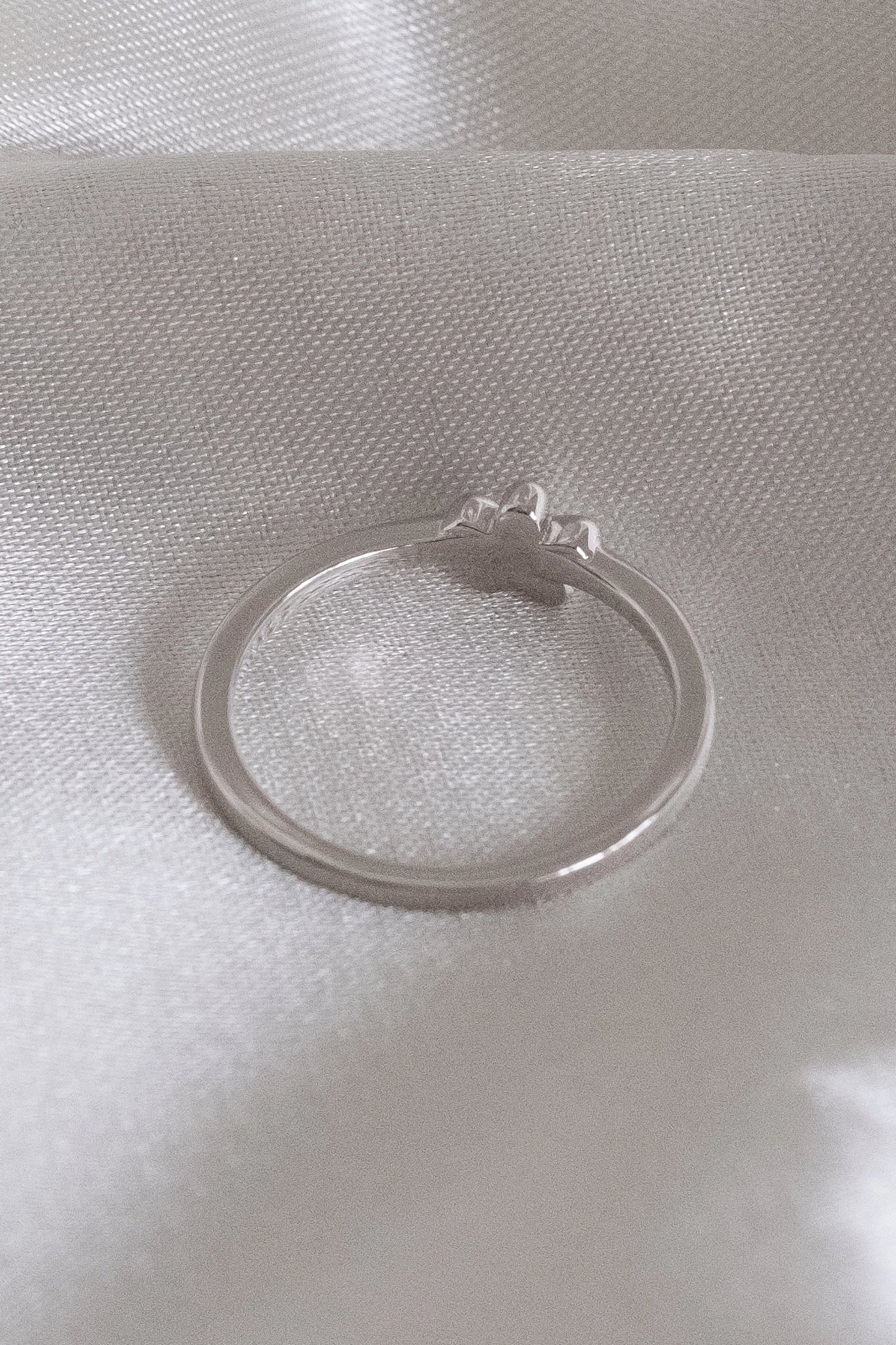 Baby Daisy Ring, Silver