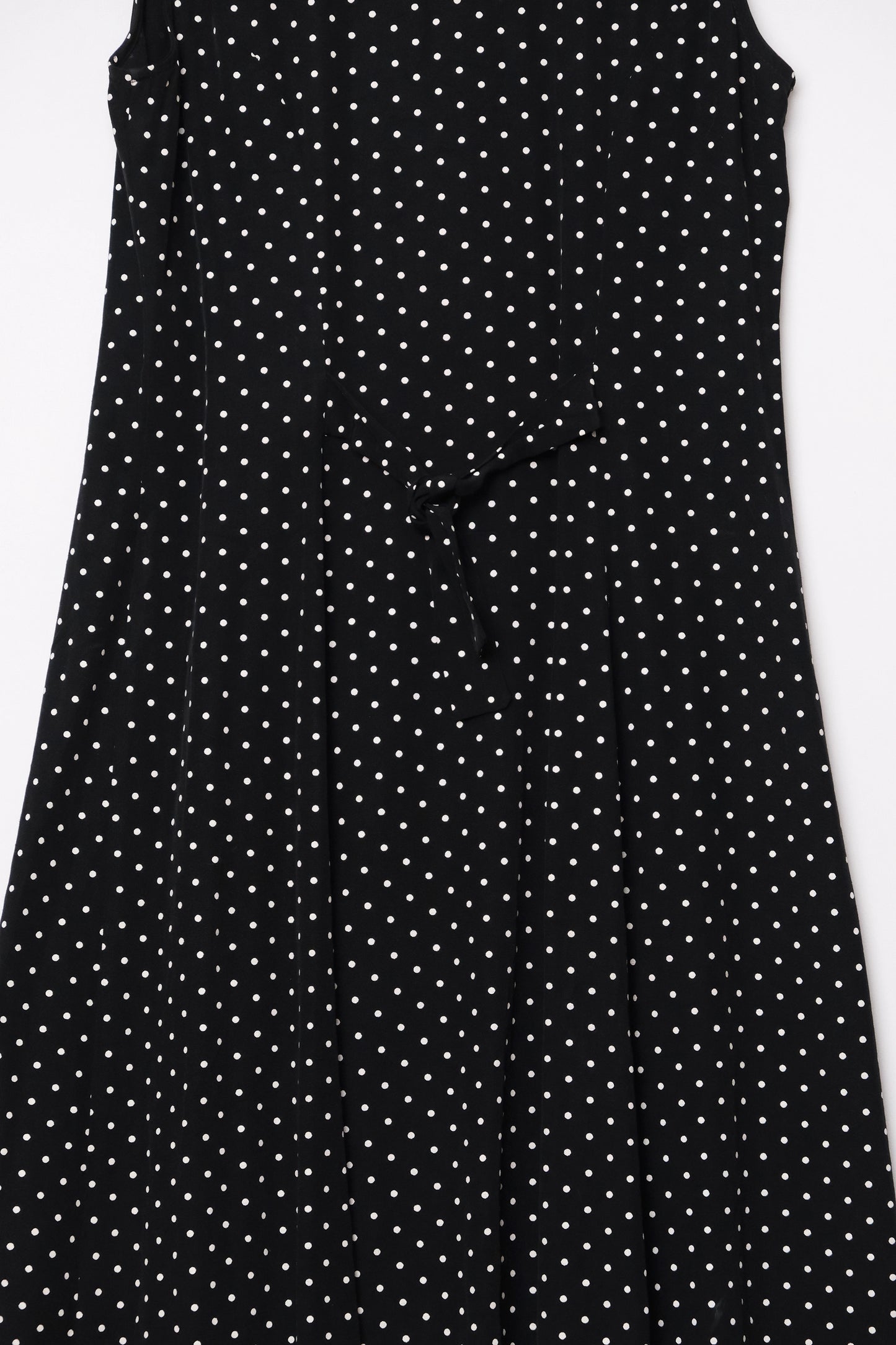 My Michelle Sleeveless Tiny Polka Dot Dress Black US 6, 90's