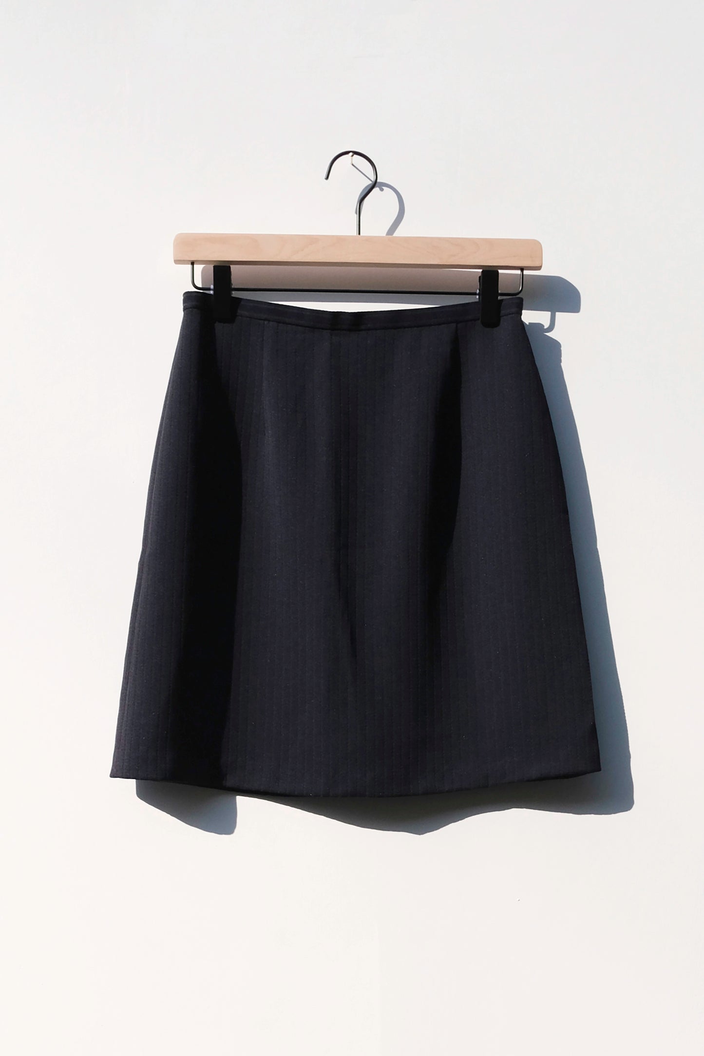 French Navy Ribbed Suit Skirt Set US 4, 90's Modern