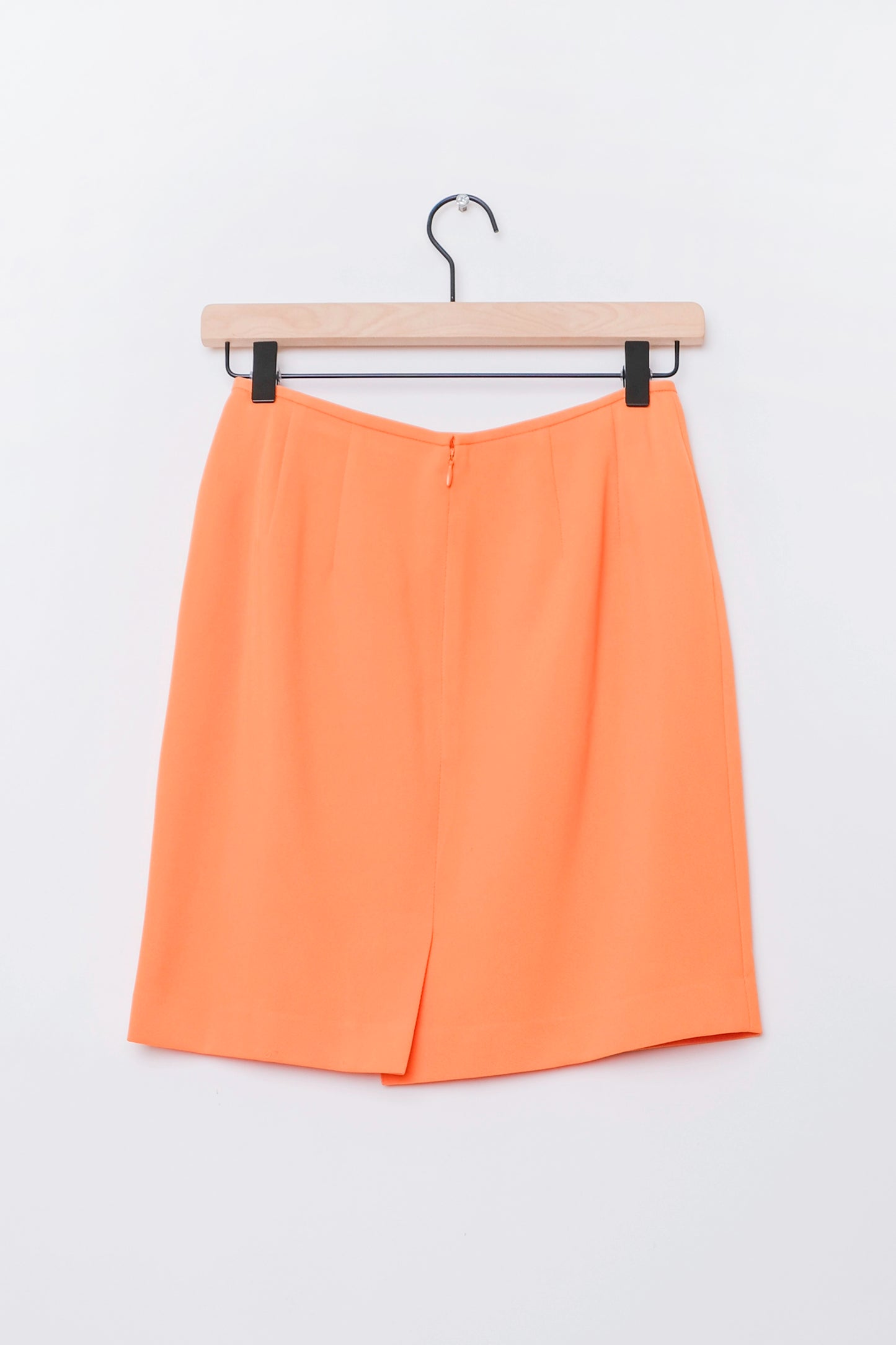 Neon Orange Mini Skirt Petite US 4 26", 90's Summer