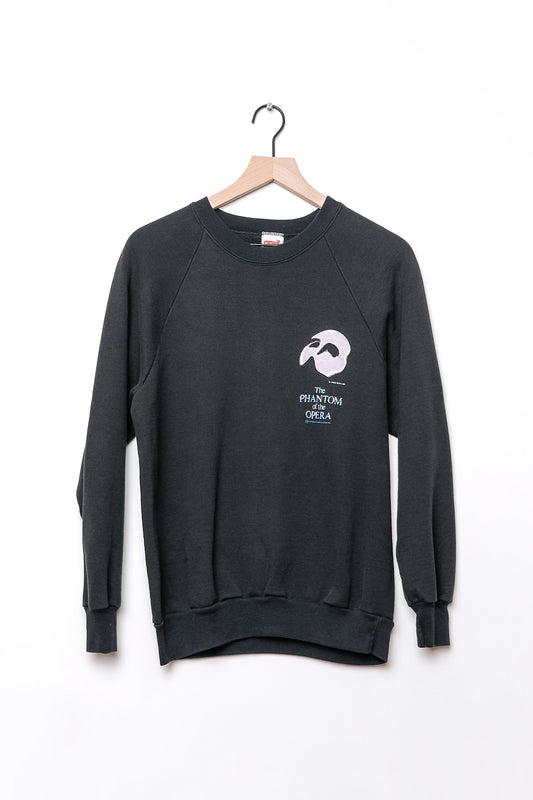 Phantom of the Opera Black Sweatshirt 50/50 Blend Soft 80's S/M