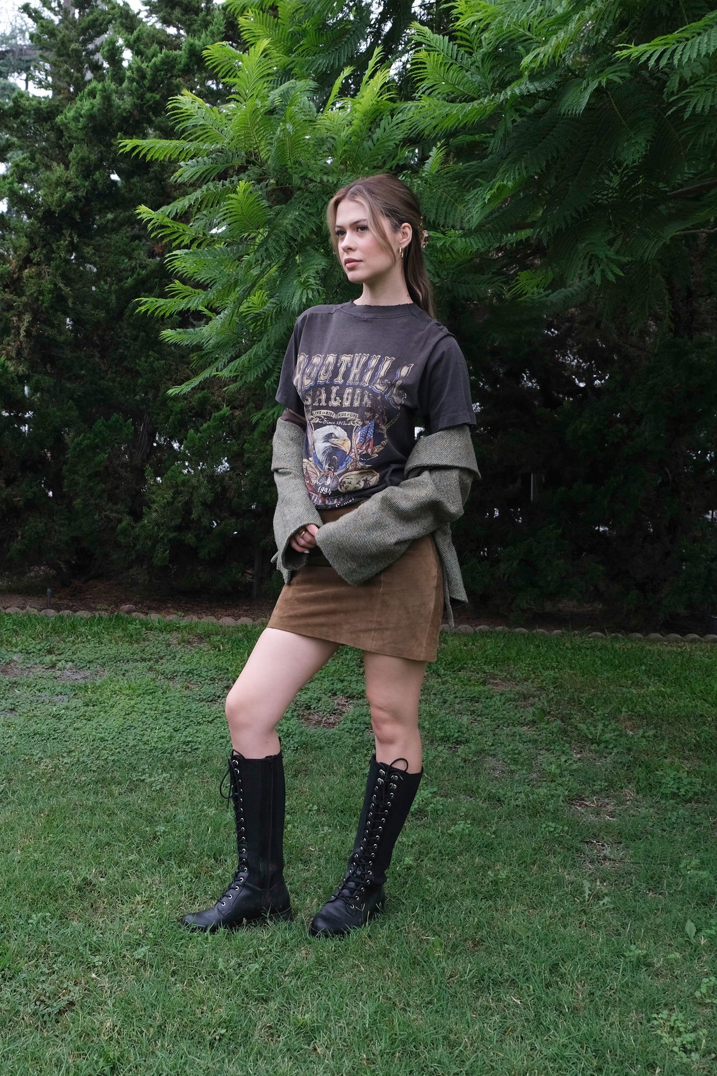 Polo Ralph Lauren Brown Suede Mini Skirt US 6