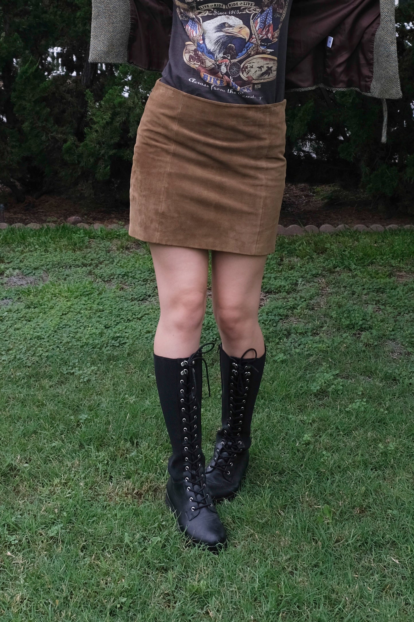 Polo Ralph Lauren Brown Suede Mini Skirt US 6