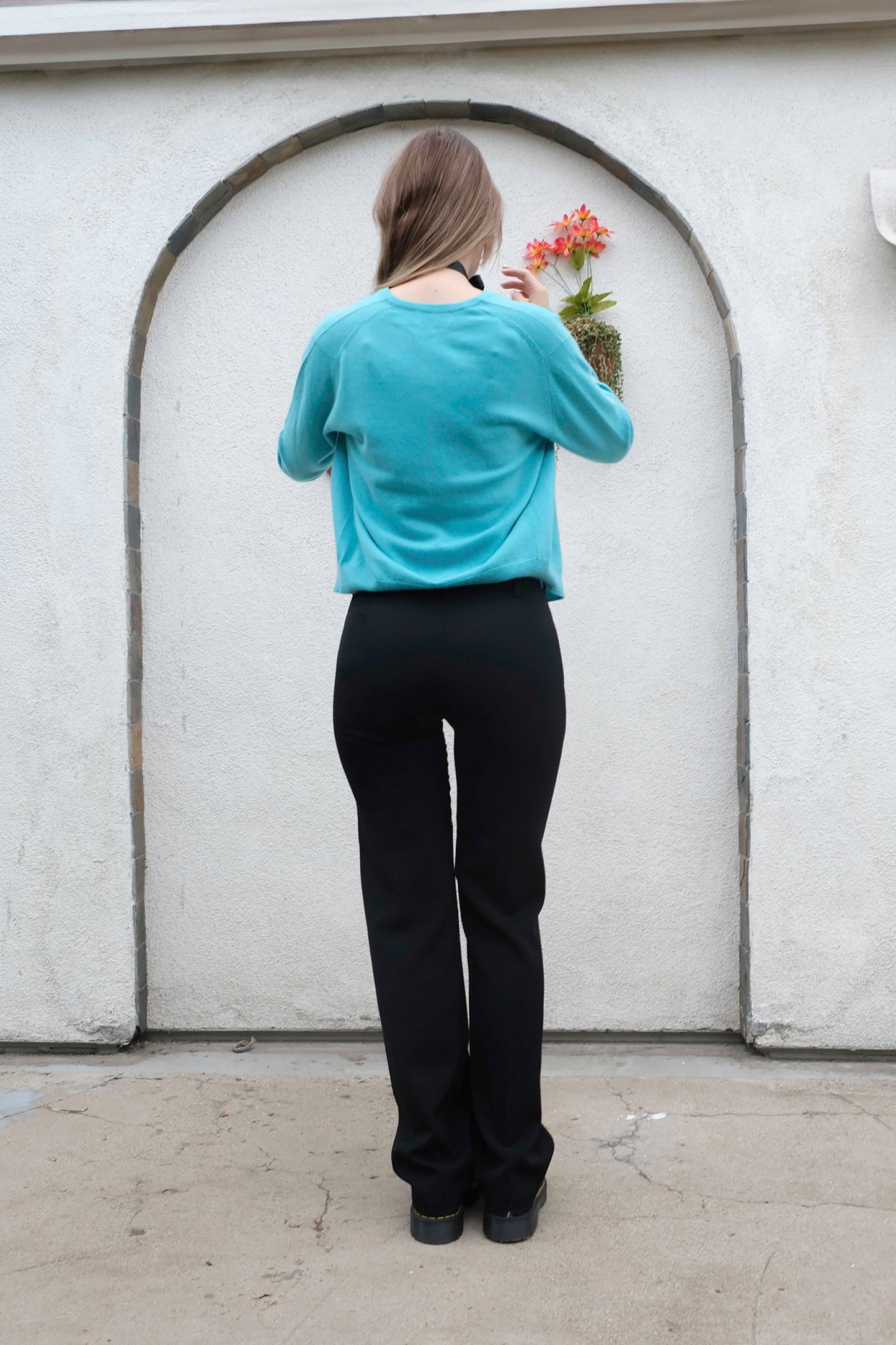 Pringle Cashmere Aqua Blue Cardigan, 60's