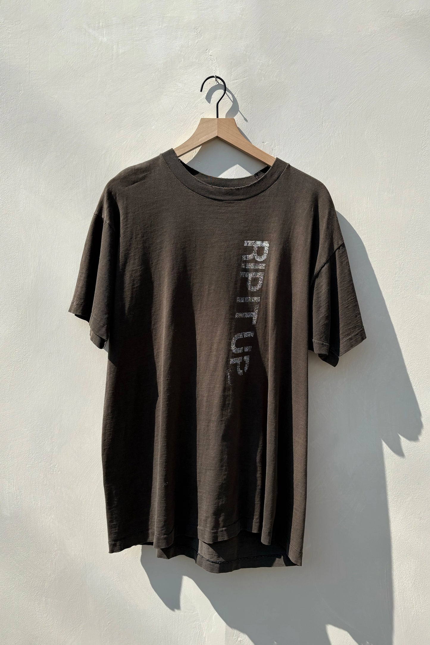 Vintage Dark Grey "Rip It Up" 90's T-Shirt, XL Worn In