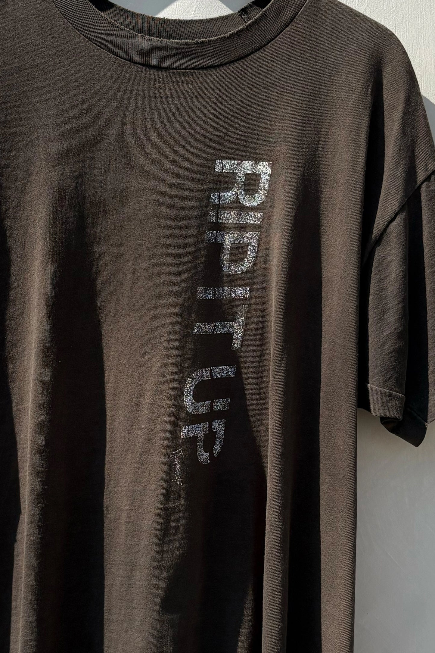 Vintage Dark Grey "Rip It Up" 90's T-Shirt, XL Worn In