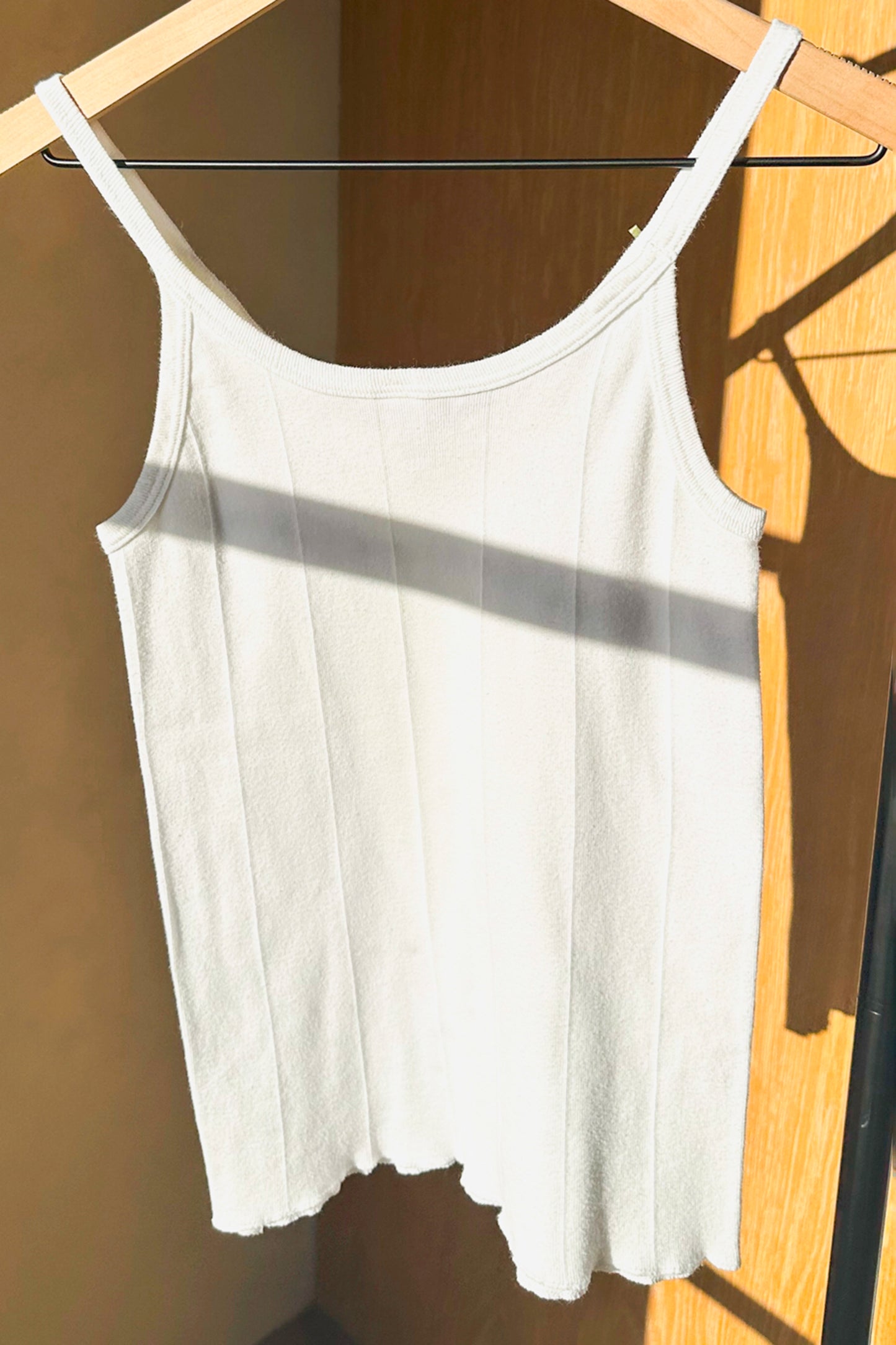 Upcycled Vintage White Cotton Coquette Red Rose Tank Top US 6 M/L