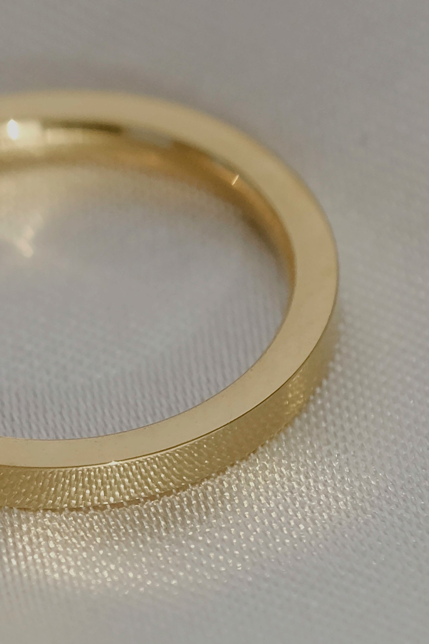 Crystal Gold Band Ring - cream