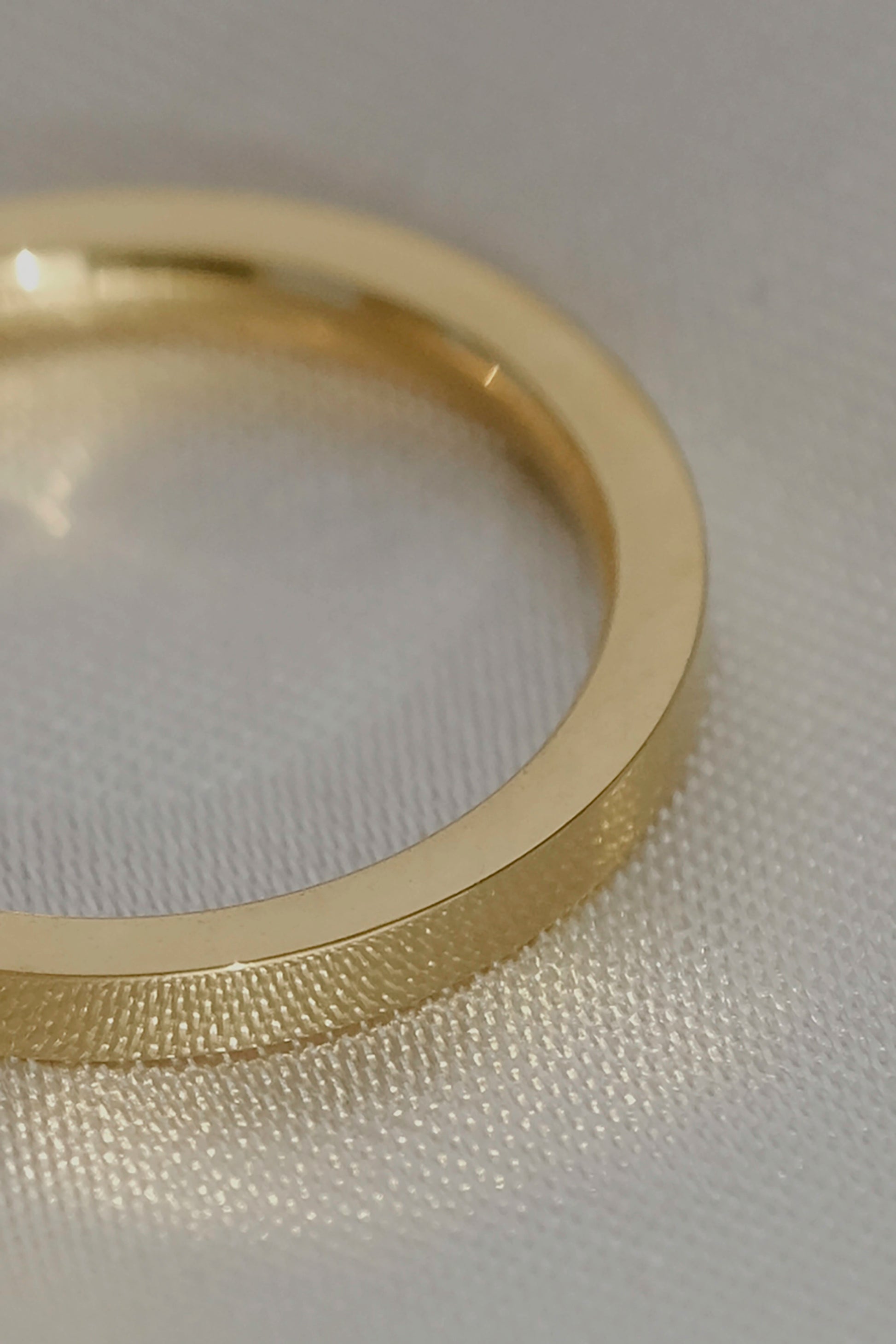 Crystal Gold Band Ring - cream