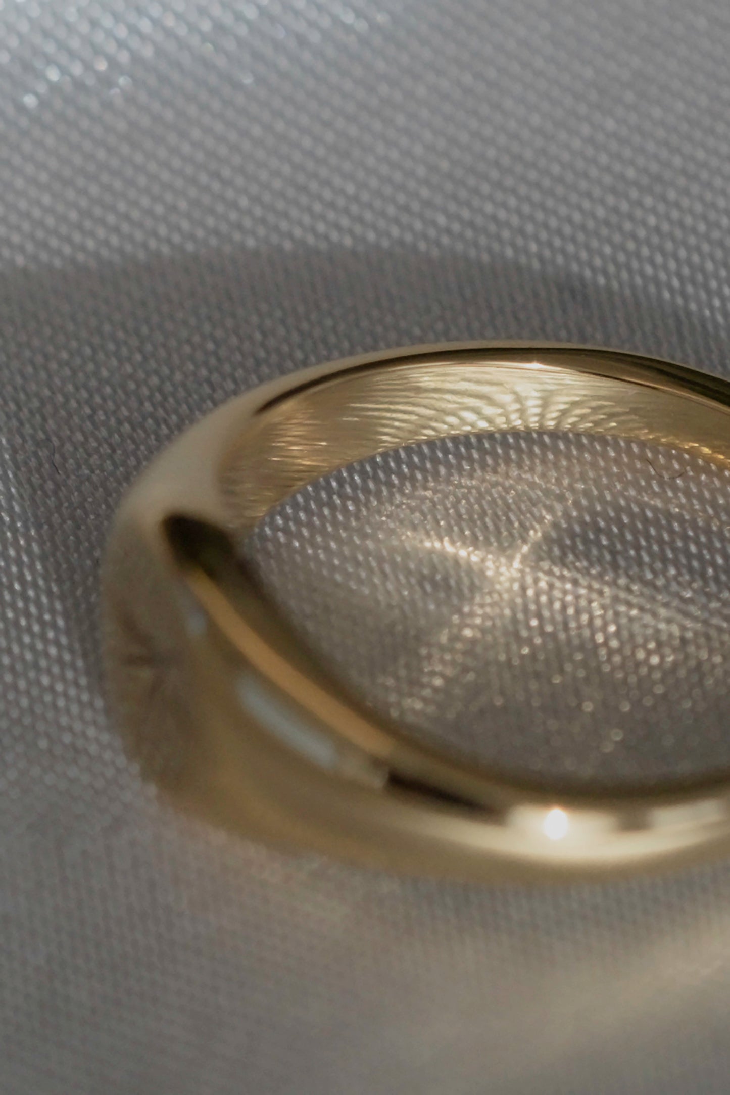 Daisy Sparkle Signet Ring - cream