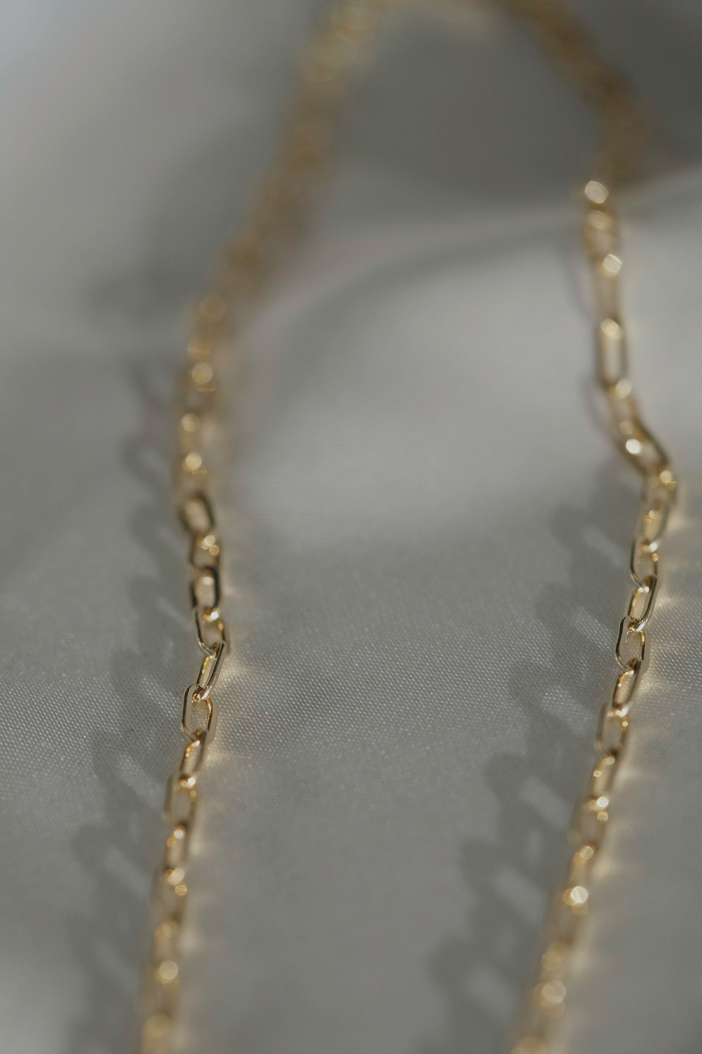 Paperclip Chain Necklace - cream