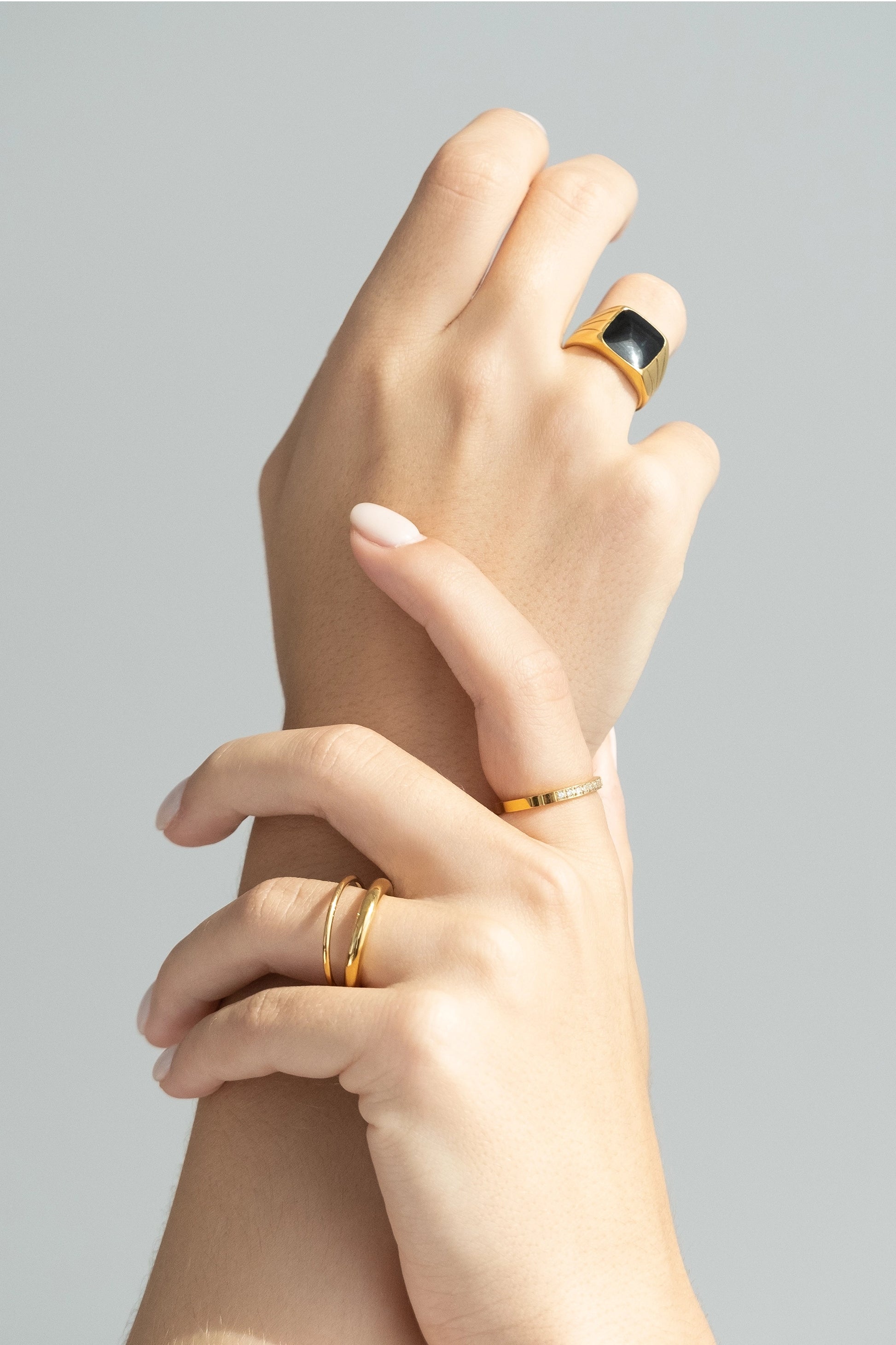 Double Band Ring - cream