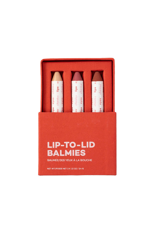 Of the Earth Balmie Trio for Eyes, Lips, Cheeks, Zero Waste Multi-Use Crayon