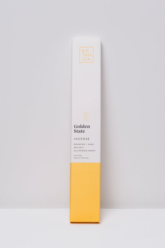 Golden State Incense (California Poppy, Redwood + Sage, Sea Salt)
