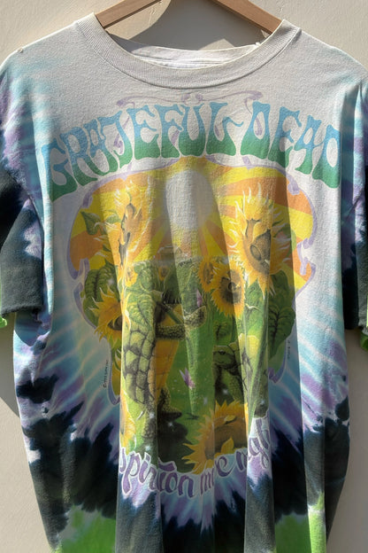 1995 Grateful Dead T-Shirt Turtles Summer Tour Turtle Terrapin AOP Liquid Blue XL