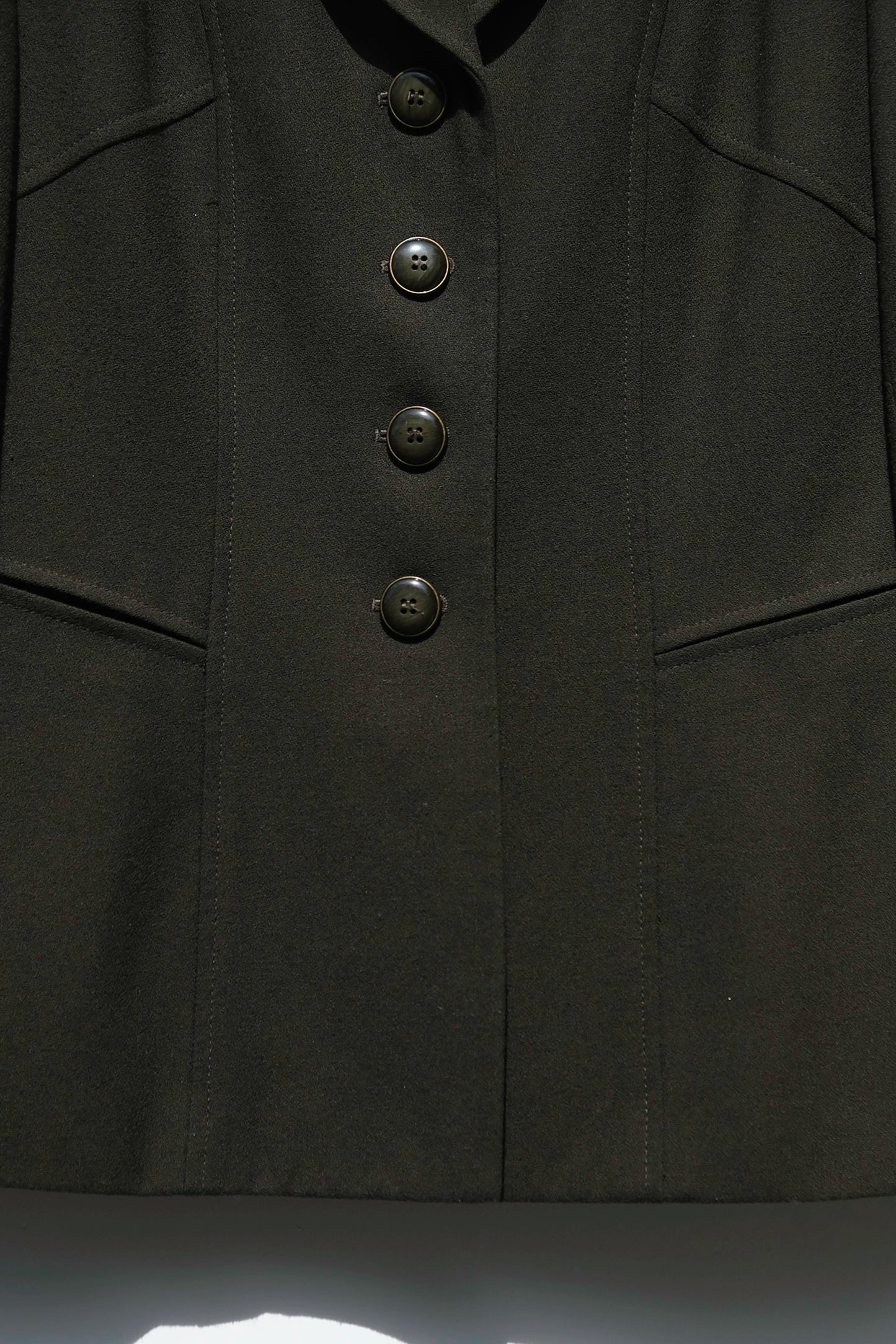 Kasper Olive Green Suit Jacket US 6, 90's Tailored