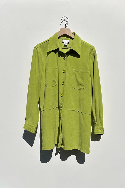Lime Green Shacket US 14, Y2K