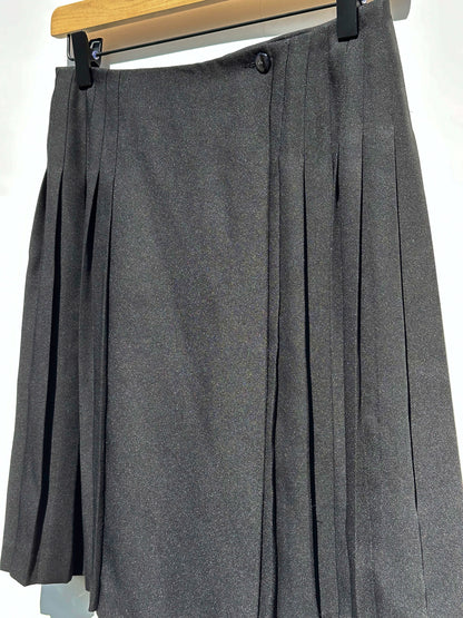 Limited Black Pleated Mini Skirt, Y2K