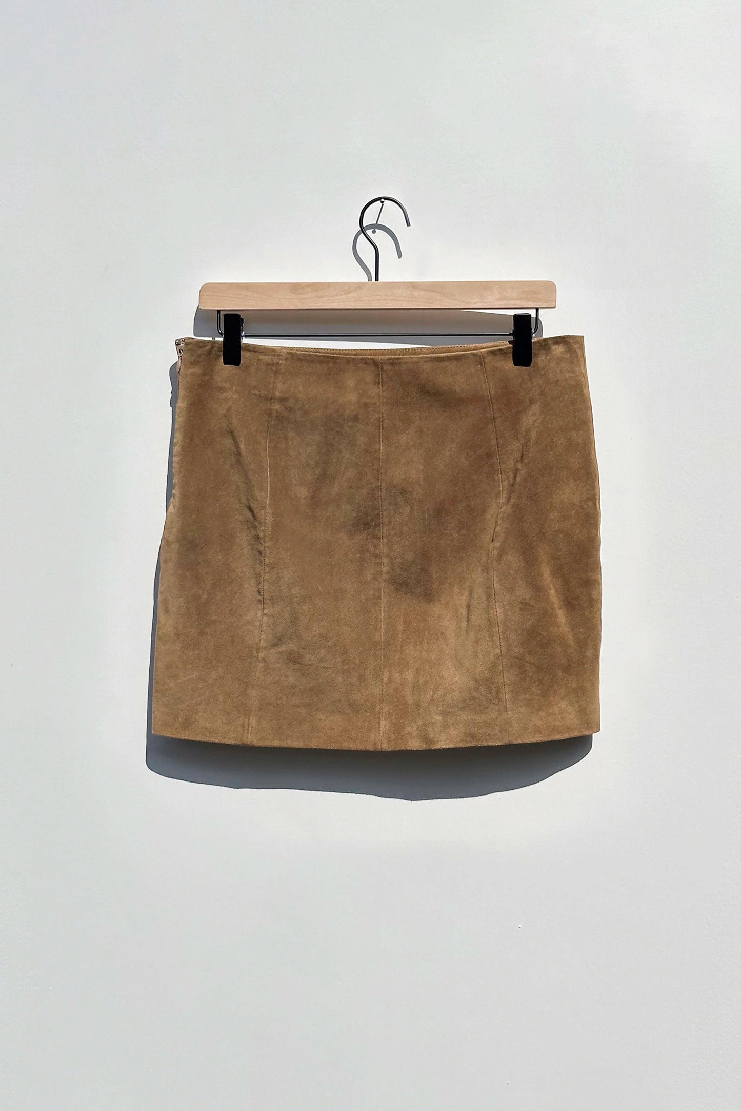 Polo Ralph Lauren Brown Suede Mini Skirt