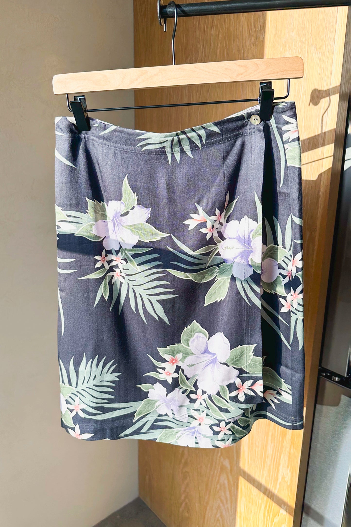 Tommy Bahama Hawaiian Silk Wrap Skirt Swim Coverup US 10, 90's