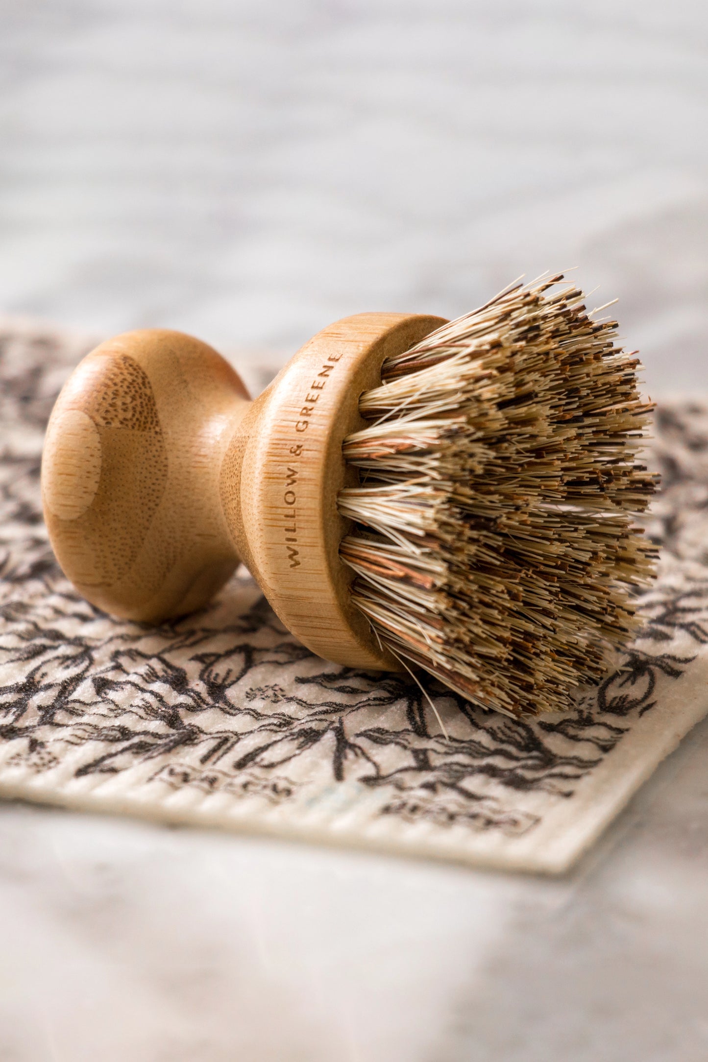 Bamboo Brush, Zero Waste Agave Bristles